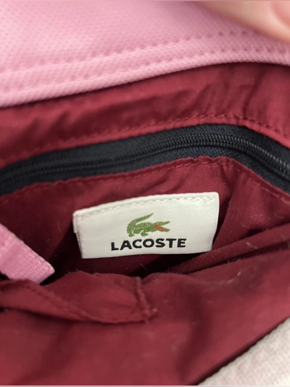 LACOSTE MESSENGER CROSSBODY BAG Small Vintage M86 New City Casual pink - Picture 5 of 7